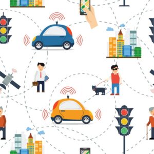 Premium Photo | Connected car autonomous vehicle autonomous car ...